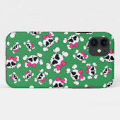 おもしろいグリーンスカルと弓パターン Case-Mate iPhoneケース (裏面(横))