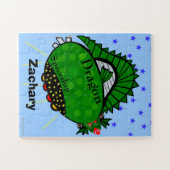 おもしろいグリーンドラゴン宇宙船レッドファイアマウスパズル ジグソーパズル (横)