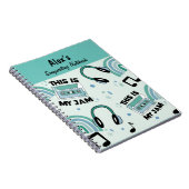 おもしろいグリーンボーイズ作曲ノート ノートブック (右側)