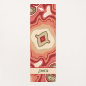 おもしろいグリーンレッド抽象芸術モダントレンディーインスピレーション ヨガマット (正面)