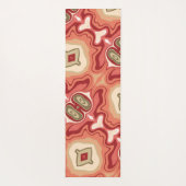 おもしろいグリーンレッド抽象芸術モダントレンディーインスピレーション ヨガマット (裏面)