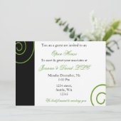 おもしろいグリーン企業のパーティの招待状 招待状 (スタンド正面)