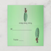 おもしろいグリーン漬けヘッドマン プレイスカード (外部開封)