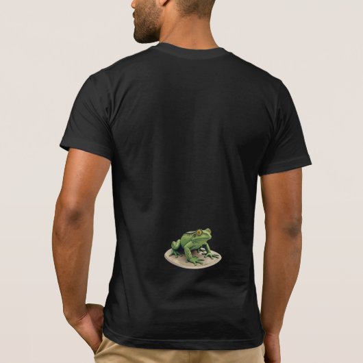 おもしろいグリーン自然愛好家のためのグラフィックティー Tシャツ (裏面)