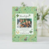 おもしろいグリーンSt patricksアイルランドサンキューカード サンキューカード (スタンド正面)