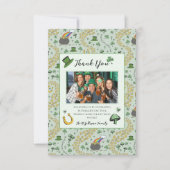 おもしろいグリーンSt patricksアイルランドサンキューカード サンキューカード (正面)