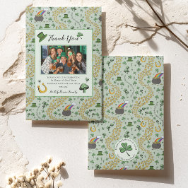 おもしろいグリーンSt patricksアイルランドサンキューカード サンキューカード