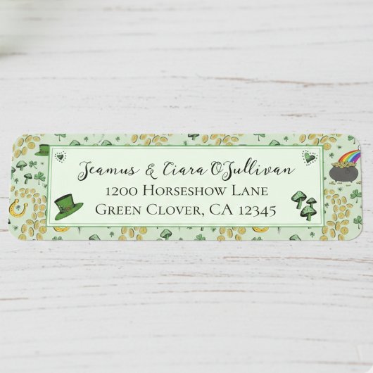 おもしろいグリーンSt patricks dayアイルランド恵み ラベル