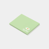 おもしろいグルメかわいい卵の卵のユーモアのあるフードパン ポストイット (アングル)