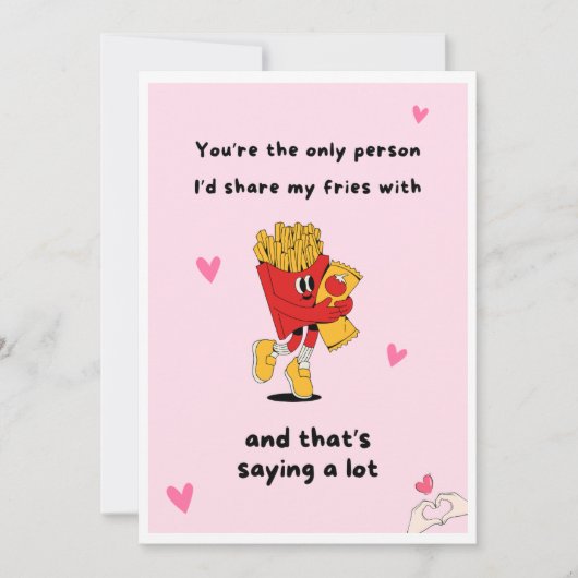 おもしろいグルメグリーティングカードセット 招待状 (正面)