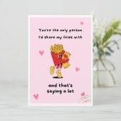 おもしろいグルメグリーティングカードセット 招待状 (スタンド正面)