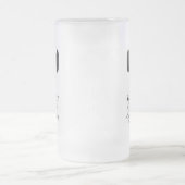 おもしろいグルームブラックタイタキシードフロストビールマグ フロストグラスビールジョッキ (中央)