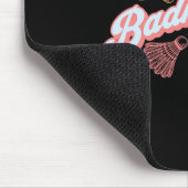 おもしろいグルーヴィバドミントン&シャトルズ マウスパッド (コーナー)