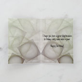 おもしろいグレイ牛の犬写真 カード (内部)