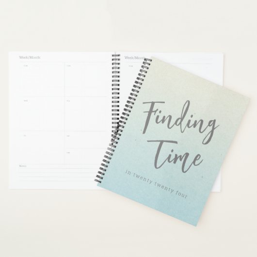 おもしろいグレータイポグラフィ パーソナライズされた プランナー手帳 (ディスプレー)