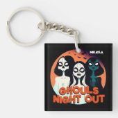 おもしろいグールズナイトアウト キーホルダー (正面)