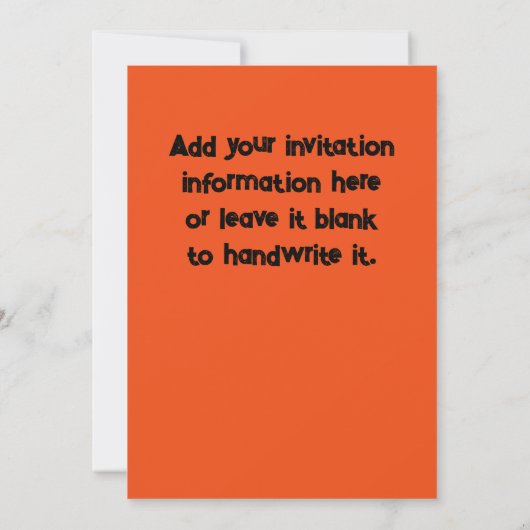 おもしろいグールズナイトアウト 招待状 (裏面)