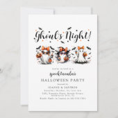 おもしろいグールズナイトハロウィーン 招待状 (正面)