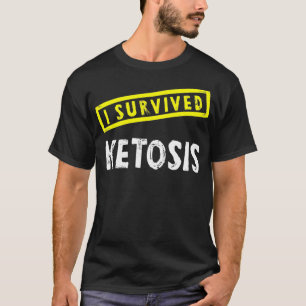 おもしろいケトダイエットI生き延びケトーシストレーニング Tシャツ
