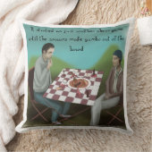 おもしろいケージャンチェスラージコットン装飾用クッション クッション (ブランケット)