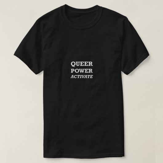 おもしろいゲイシャツLGBT同性愛者パワーゲイギフト有効化 Tシャツ (デザイン正面)