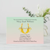 おもしろいゲイバナナハートブライダルシャワー招待 招待状 (スタンド正面)