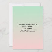 おもしろいゲイバナナハート結婚式日付を保存 セーブザデート (裏面)