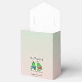 おもしろいゲイペアまたは梨結婚式の引き出物 フェイバーボックス (オープン)