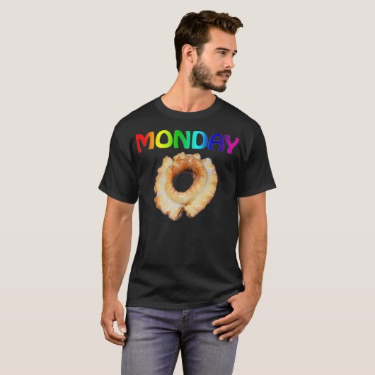 おもしろいゲイ月曜ミームLGBTQプライド月P Tシャツ (正面フル)
