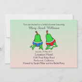 おもしろいゲイ梨ブライダルシャワー招待 招待状 (正面)