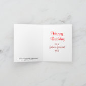 おもしろいゲイ誕生日代替詞 カード (内部)