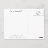 おもしろいゲイ ポストカード (裏面)