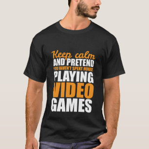 おもしろいゲーマーのビデオゲームのための穏やかなTシャツを保って下さ Tシャツ