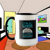 おもしろいゲーマー追加モノグラムワードアート マグカップ