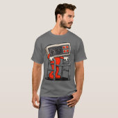 おもしろいゲーマー ゲーム レトロ 80年代 90年代 ビデオゲーム ル Tシャツ (正面フル)