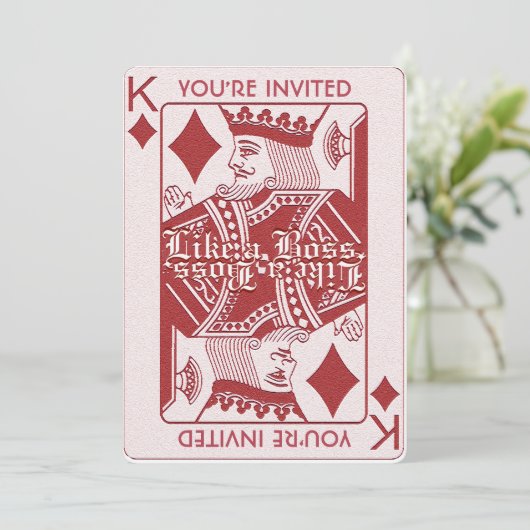 おもしろいゲームナイトパーティー 招待状 (スタンド正面)