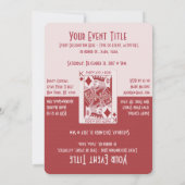 おもしろいゲームナイトパーティー 招待状 (裏面)