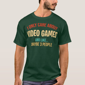 おもしろいゲーム男性へはビデ気にオ・ゲームのみ Tシャツ