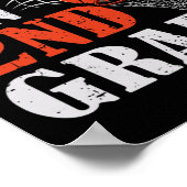 おもしろいゲーム第2級バスケットボール新学期F ポスター (角)