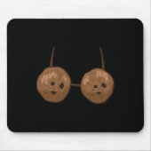 おもしろいココナッツサマーココナッツブラおもしろいハロウィンコスト マウスパッド (正面)