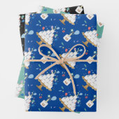 おもしろいコビッドトイレ紙お誕生日ケーキ検疫 ラッピングペーパーシート (インサイチュ)