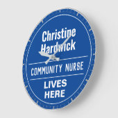 おもしろいコミュニティナースウォールプラークスタイル ラージ壁時計 (傾斜)