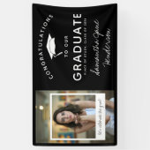 おもしろいコラージュ卒業祝い 横断幕 (縦)