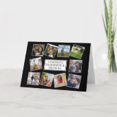 おもしろいコラージュ結婚のカップル カード (正面)