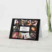 おもしろいコラージュ誕生日 カード (正面)