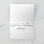 おもしろいコンテンポラリーの子猫の松クリスマス シーズンカード (内部)