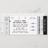 おもしろいコンユニークサートチケット音楽ベビーシャワー 招待状 (正面)