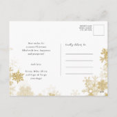 おもしろいコーギ願メリーいクリスマスシンプル シーズンポストカード (裏面)