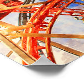 おもしろいコースターのポスター ポスター (角)