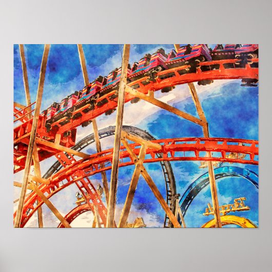 おもしろいコースターのポスター ポスター (正面)